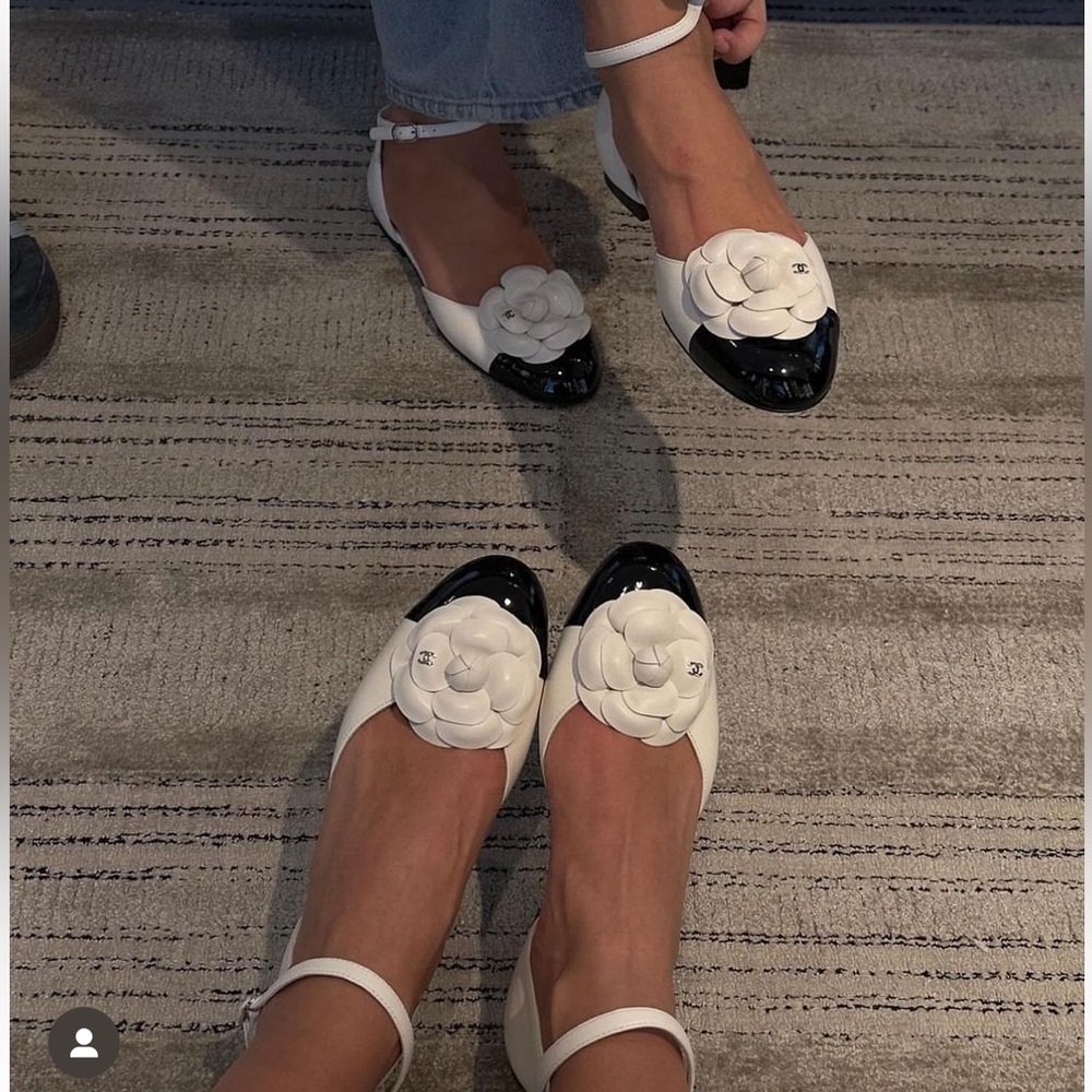 Chanel Camellia Mary Janes